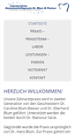 Mobile Screenshot of praxis-blum-partner.de